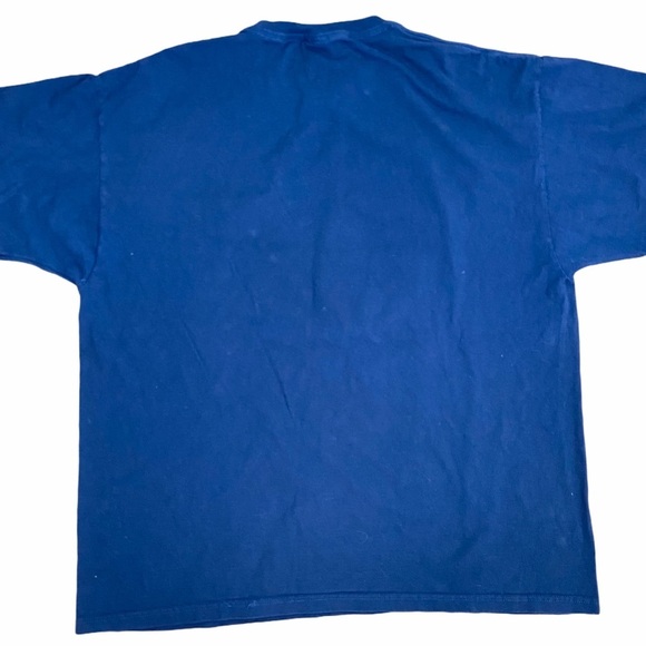 AMERICA Jerzees T-Shirt Blue Short Sleeve Tee XXL - Picture 2 of 4